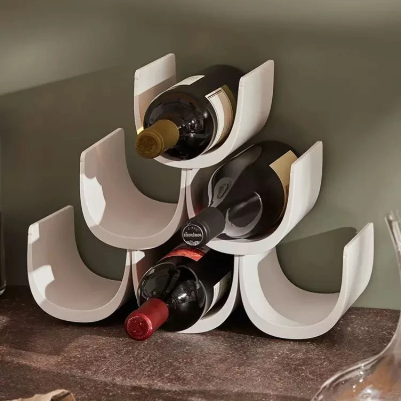 

Creative Modern Light Luxury Wine Rack Wine Bottle Storage Rack Art Aesthetic Ornament