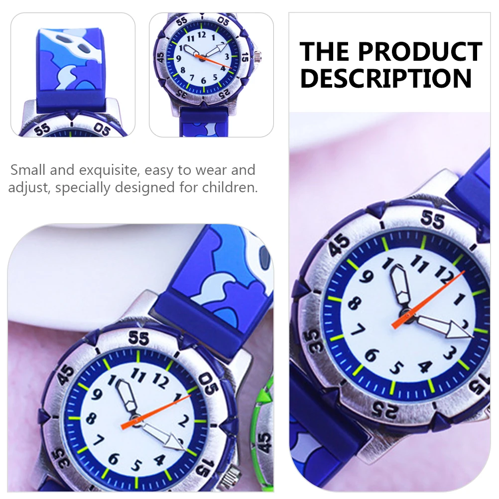 Watches 's Silicone Cartoon Wrist Fashion Lovely Fashionable Wristwatch Blue