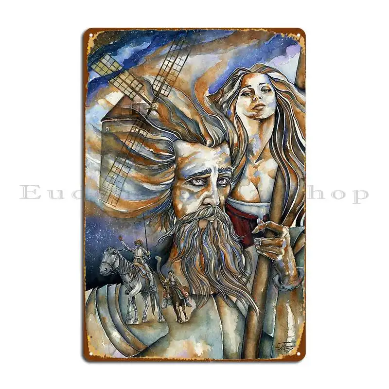 Don Quixote The Man Of La Mancha Metal Sign Club Designer Designing Home Club Tin Sign Poster