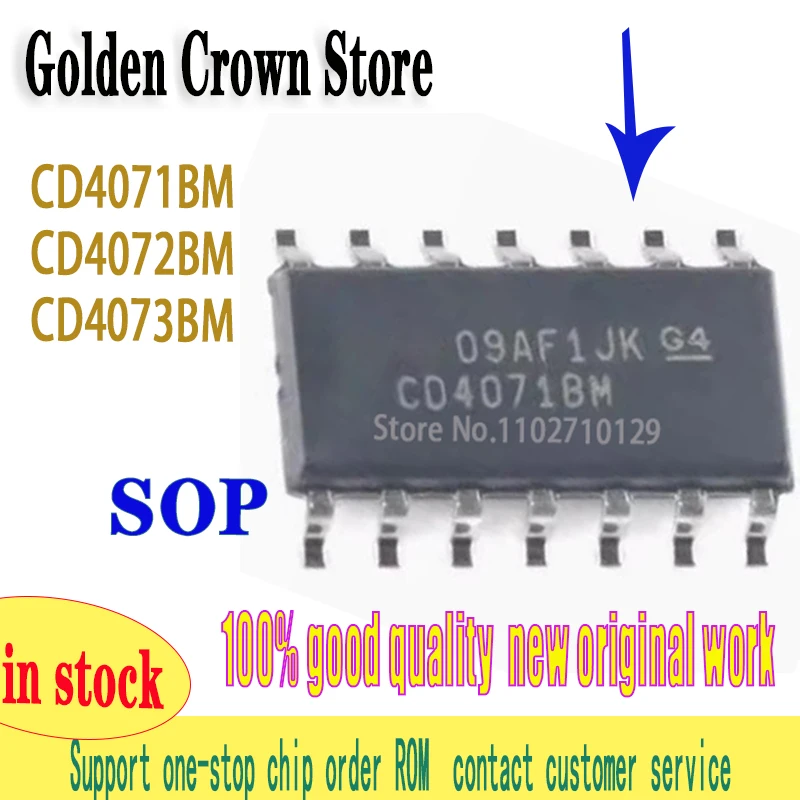 5~10 Pcs/Lot  CD4023BM 4047 4070 4071 4093 4541 BM96 SOP14 Logic Chip New and Original In Stock