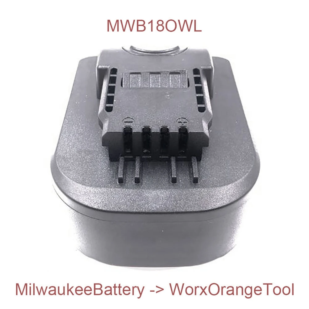 MWB18OWL Adapter Converter Can Use for M18 18V Li-Ion Battery M18 on Worx Orange Small Foot Electric Power Tools