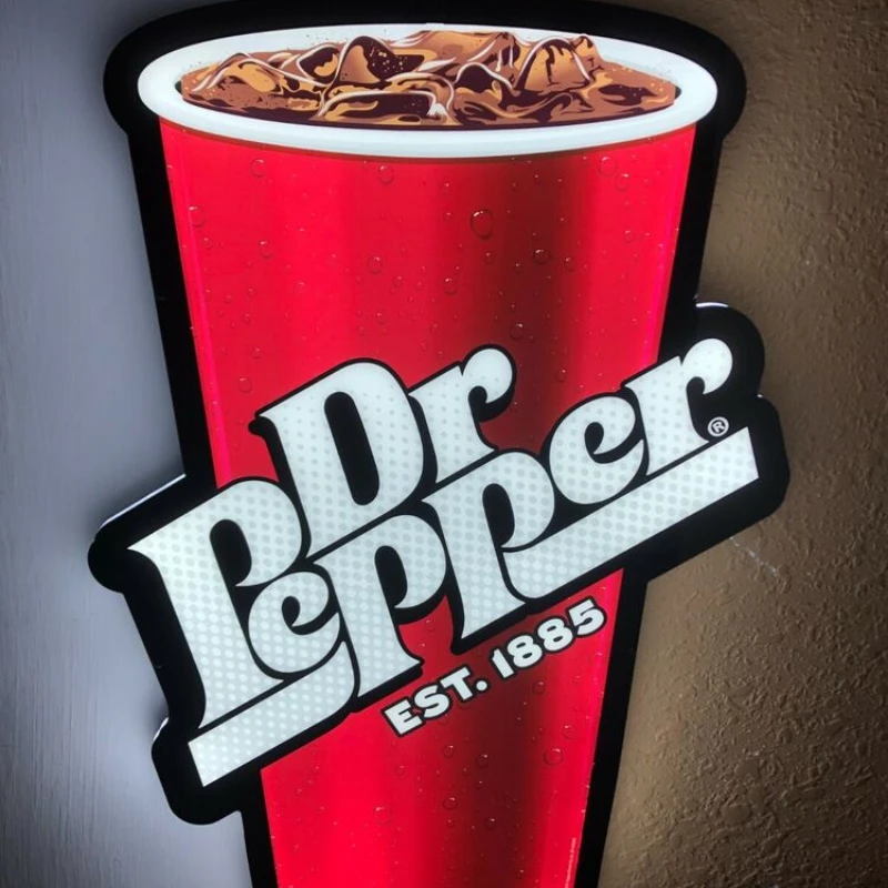 DR. PEPPER Bottle Beer 3D Lightbox LED Night Lamp Light Gift Show Wall Decor for Man Cave Bar Bedroom 3D Print Lightbox