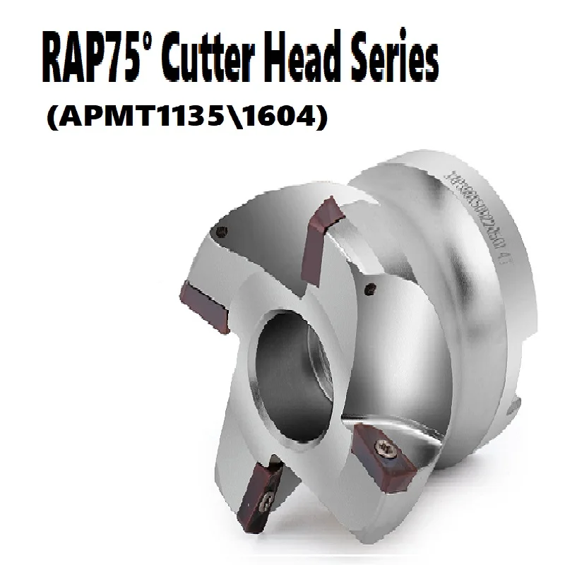 

RAP75-Degree Waste Angle Milling Cutter Head CNC CNC Cutter Head Installed Horizontally 300/400R 50 63 80 100