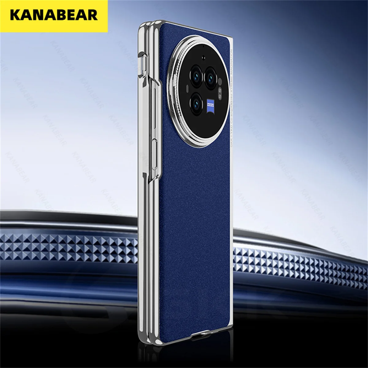 

Luxury Plating Painted Anti-Glare Case For Vivo X Fold 3 Pro Front Screen Glass Protective Matte Cover For Vivo X Fold3 pro Case