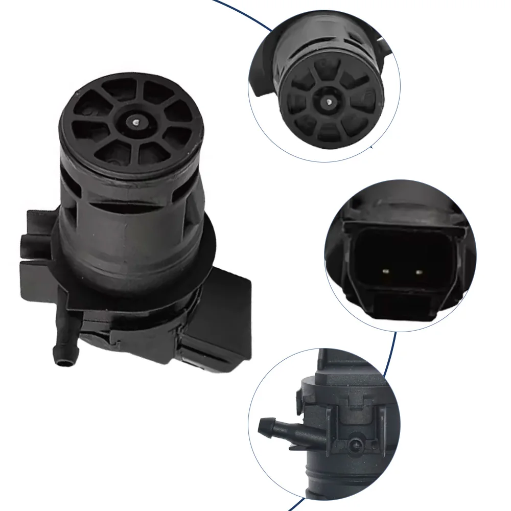 مضخة غسيل زجاج السيارة الأمامي 2 دبابيس مضخة غسالة الزجاج الأمامي لميتسوبيشي باجيرو مونتيرو V63 V65 V68 V73 V75 V77 V78 2000-2006