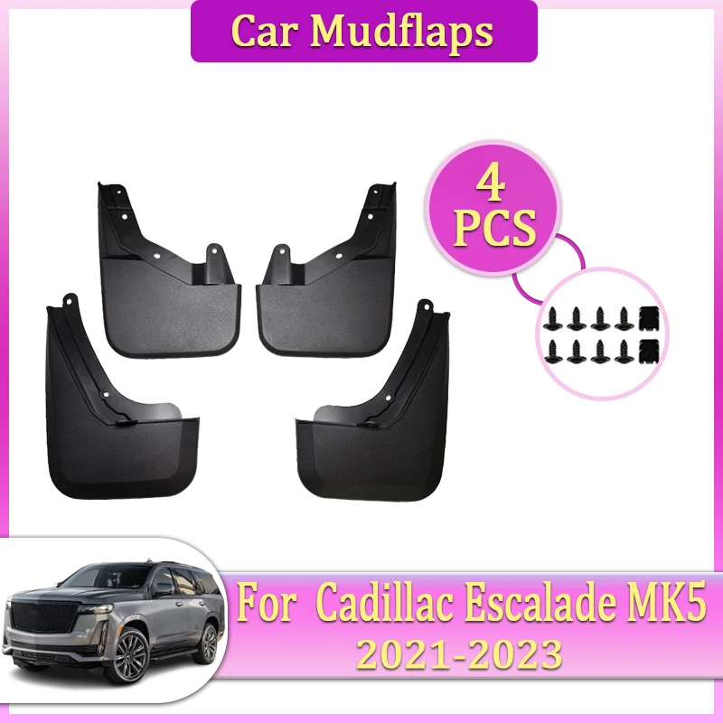 

Car Mudguards Parts For Cadillac Escalade GM T1XL 2023 2022 2021 Mudflaps Splash Fender Flares Cover Guards Auto Mud Accessories