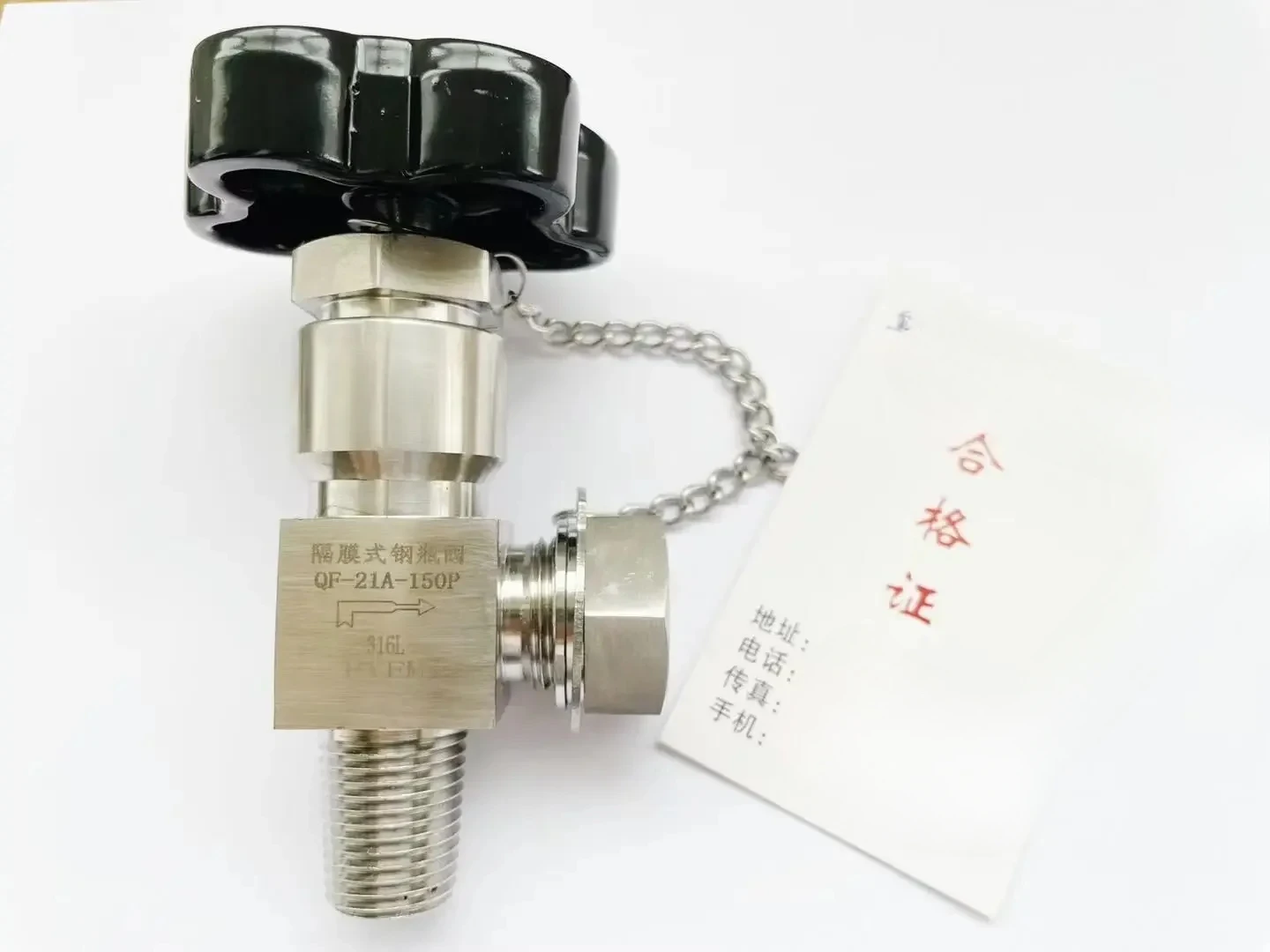 Stainless Steel Diaphragm Cylinder Valve Gas Cylinder Valve QF-21A-150P