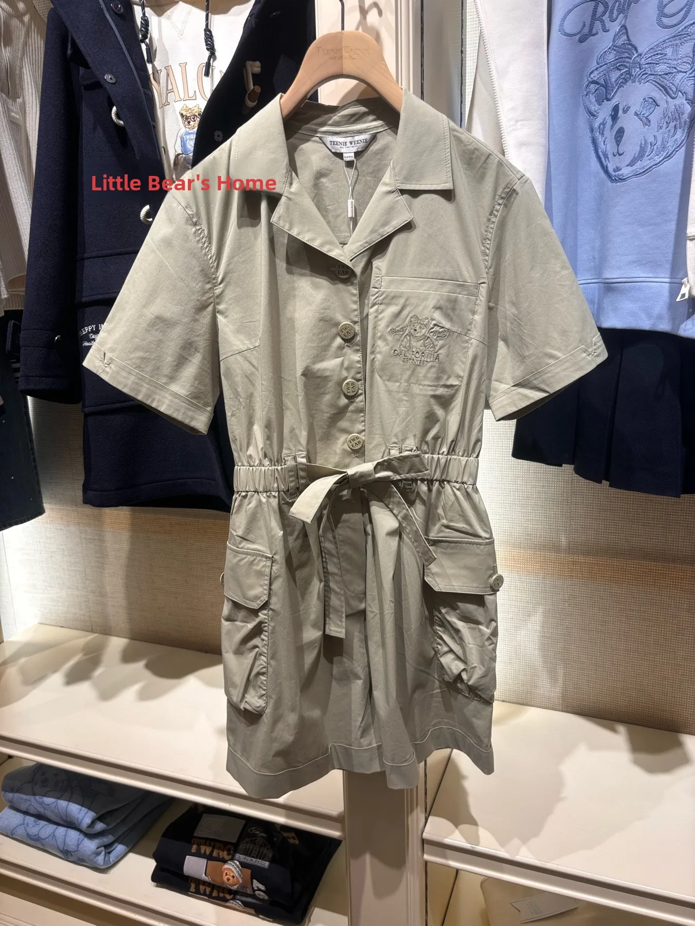 

TeenieWeenie Bear 2024, осенний женский повседневный комбинезон, простой дизайн, удобная хлопчатобумажная ткань, офисная одежда для поездок на работу