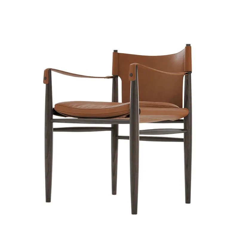 

All solid wood chairs, Italian style, minimalist, negotiation restaurant lobby chairs