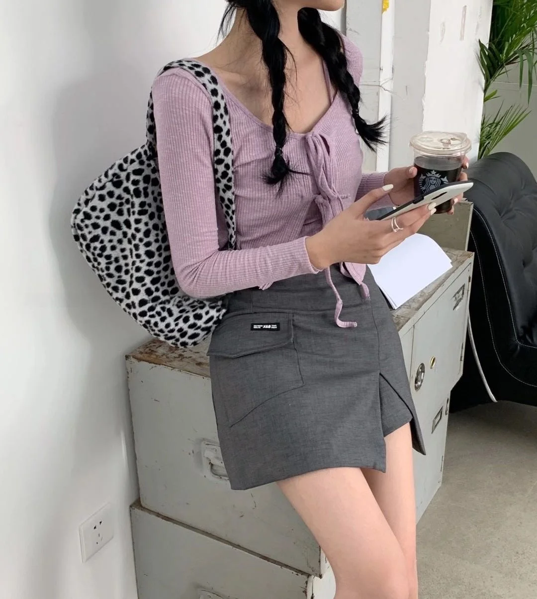 

High Waist Slim A-Line Skirt for Women Dark Style Design Sensation Half-length Skirts Autumn 2020 Collection