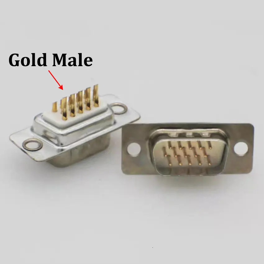 DB15 Gold Male