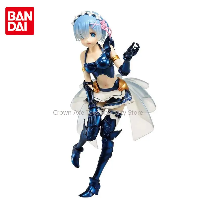 

Bandai Banpresto Re:Life In A Different World From Zero Rem Maid Armor Anime Action Figures Trendy Toys For Boys Girls Kids Gift