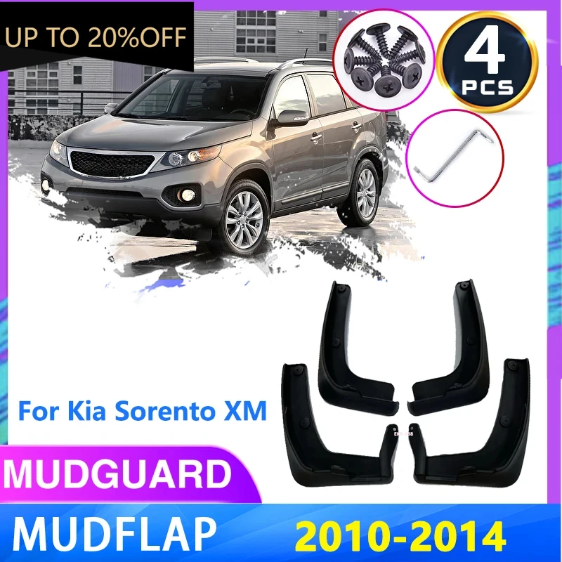 

Автомобильные брызговики для Kia Sorento XM 2010 ~ 2014 передние и задние колеса, брызговики, брызговики, брызговики, крылья, автоаксессуары