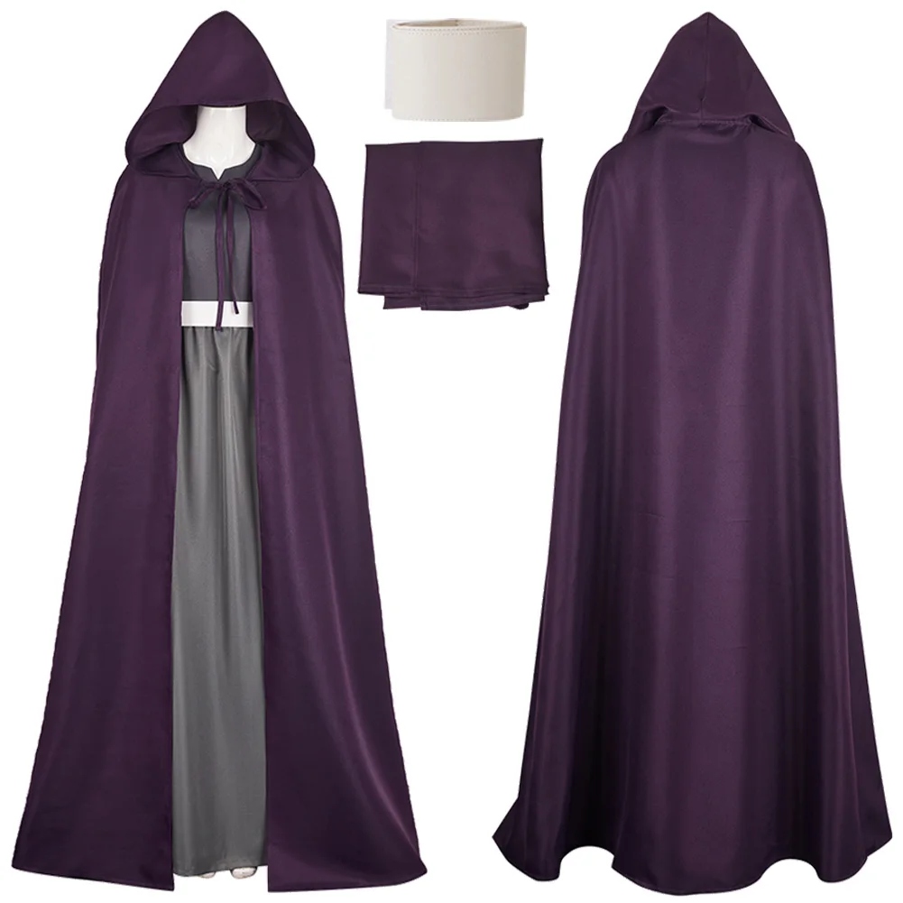 Witch Agatha Women Roleplay Cosplay Clothes 2024 Movie Female Superhero Cloak Hallowmas Party Uniform Carnival Role Play Suits