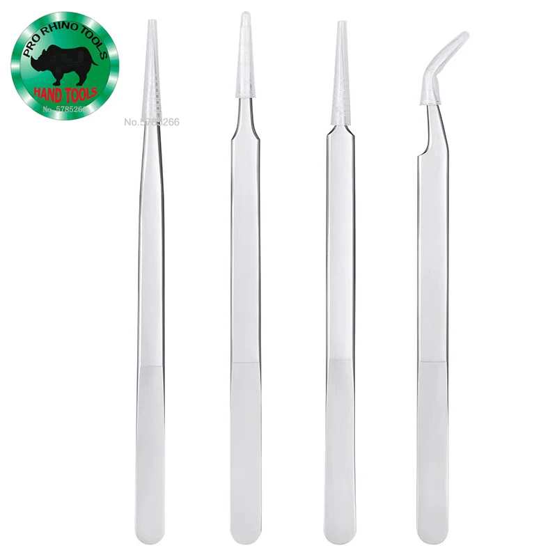 Japanese RHINO LSW series lengthenTweezers Precision Super Hard Sharp Tweezers For Repairing Watch Mobile Or Processing Jewelry