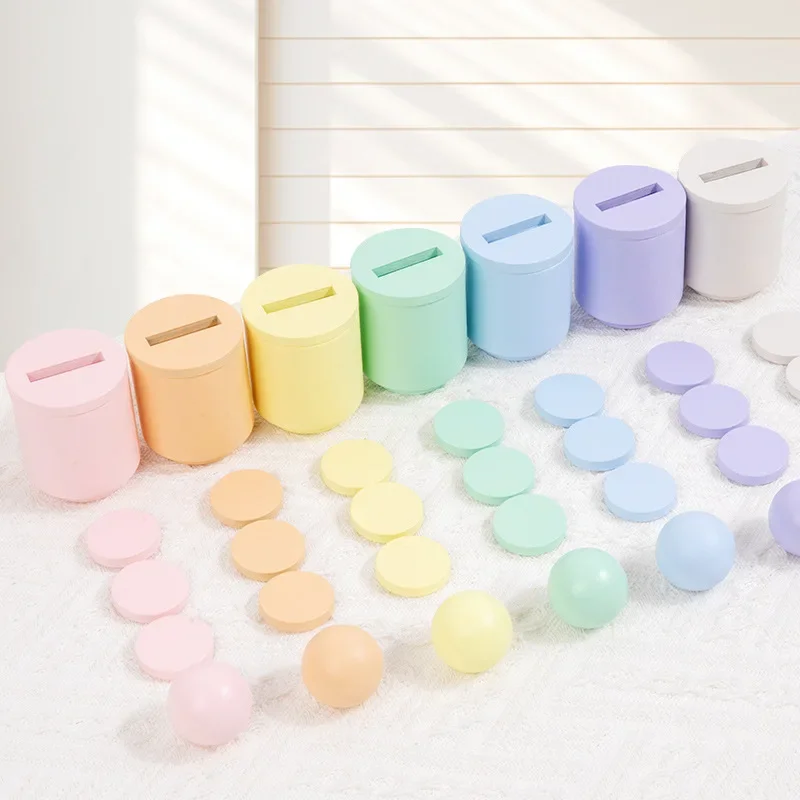 Nieuwe Puzzel Oog Hand Coördinatie Training Speelgoed Hoed Kleur Bal Sorteren Muntautomaat Speelgoed Leren Onderwijs XL