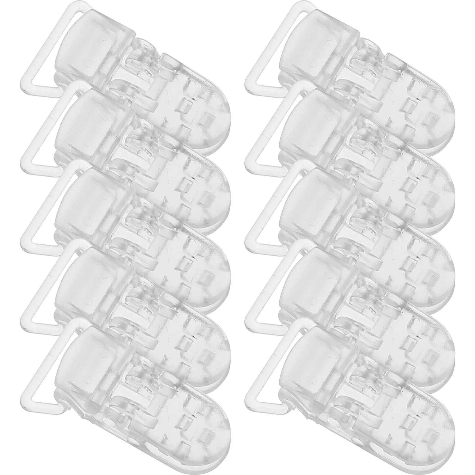 25 Pcs Straps Toy Holder Transparent Badge Clip Baby Pacifier Clips Clear Products