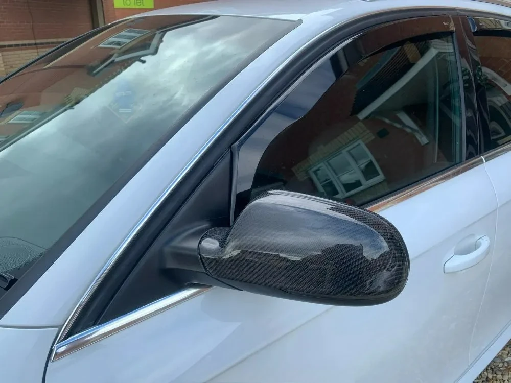 

Custom-Fit FOR AudiA3 A4 A4L A5 S5 RS3 RS4 RS5 B8.5 Side Mirror Housing Carbon Fiber Lane Assist Replacement Cover