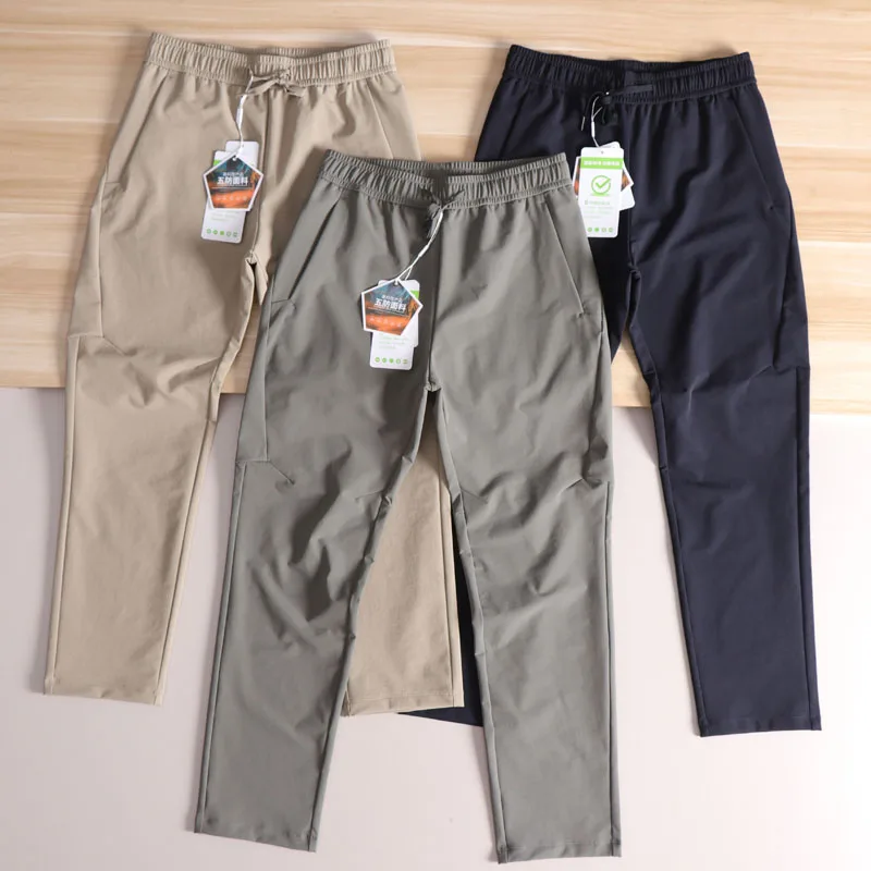 

Мужские повседневные мягкие спортивные брюки с 3D стерео, спортивные штаны Qui Dry, дышащие, осенний сезон, высокоэластичный нейлон, прямые брюки...