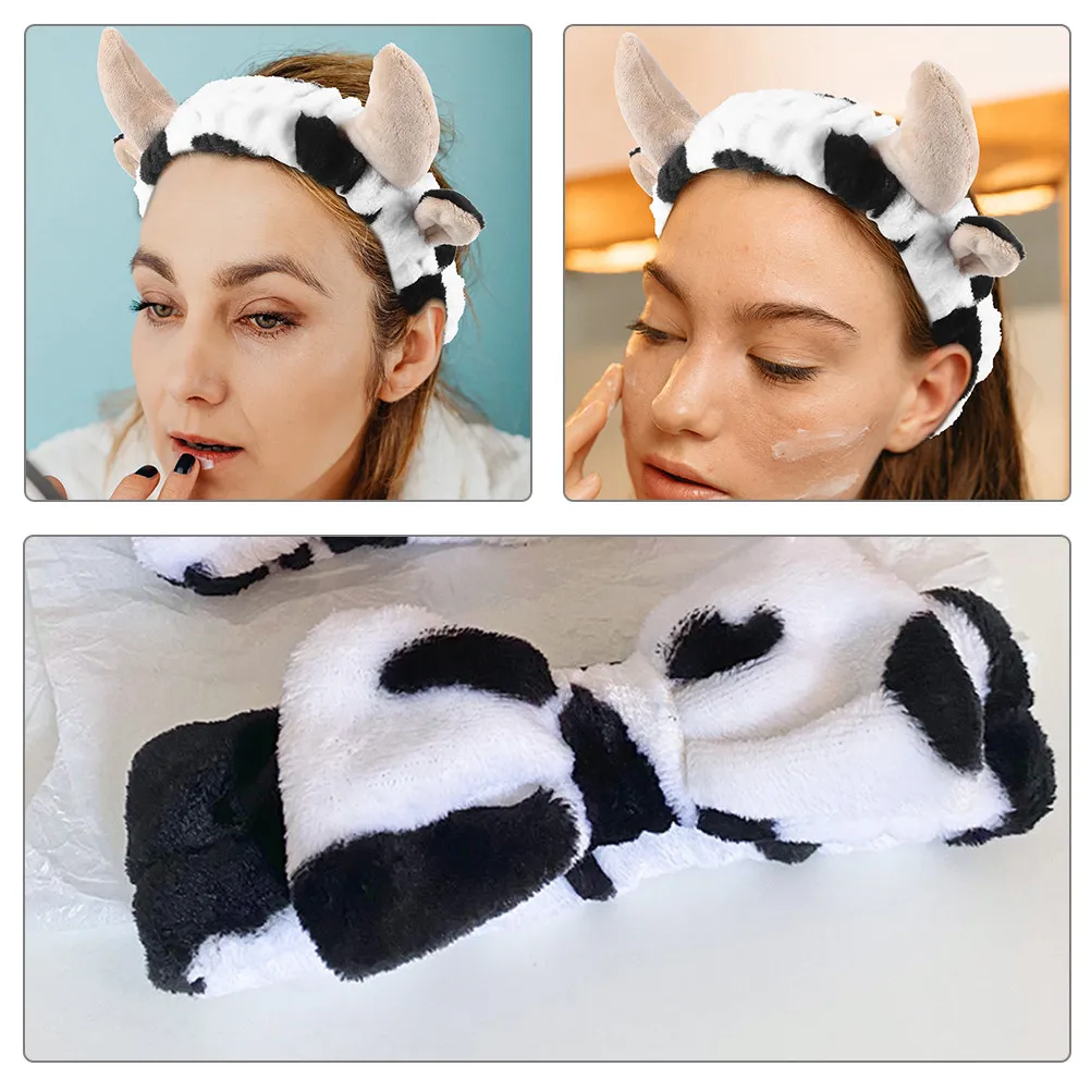 

Набор: легкая повязка на голову с бантом-бабочкой и набор браслетов для рук для женщин, для умывания, макияжа, ухода за кожей, спа-процедур и ванны