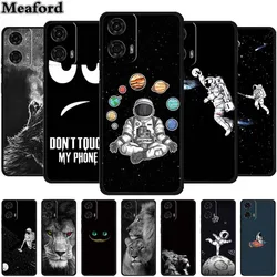 For Motorola Edge 50 Fusion Case Astronaut TPU Soft Silicone Back Cover Phone Cases for Moto Edge50 Fusion Spaceman Lion Capa