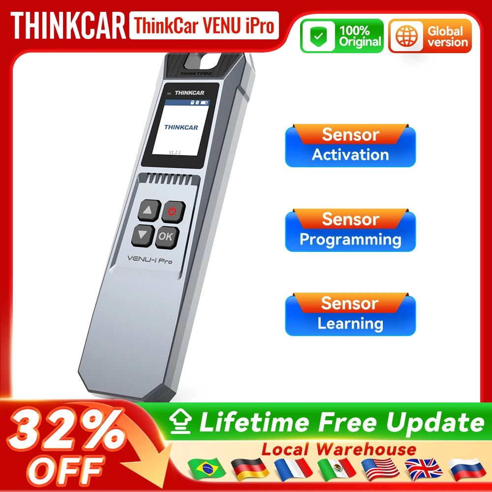 

THINKCAR VENU iPRO Car Tire Pressure Diagnose Tool Automotive TPMS Sensor Programming Learning Activator For MUCAR 892BT 689BT