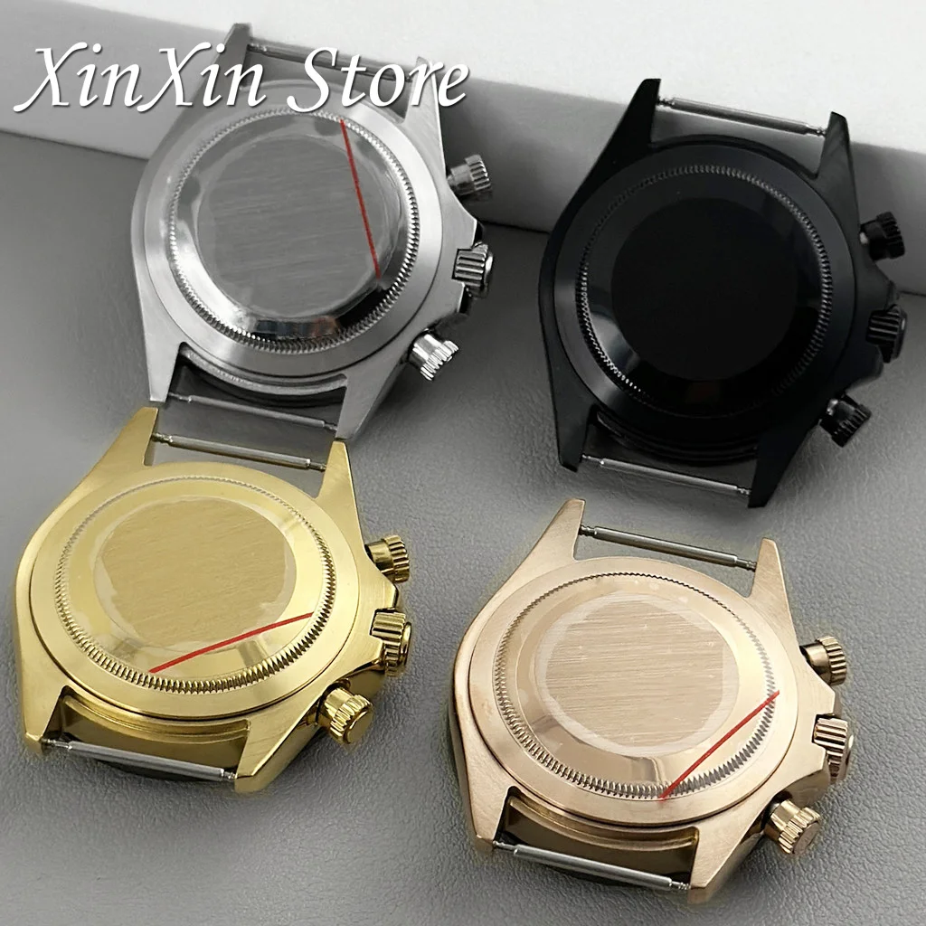 40mm Quartz Chronograph Sapphire Crystal Waterproof Watch Case