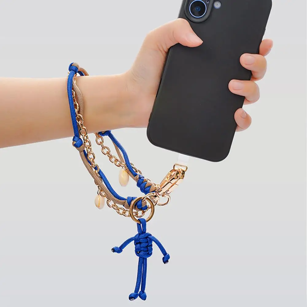 

New 2025 Woven Rope Keychain Bag Decoration Alloy Keychain Korean Style Phone Case Bag Charms Y2k Pant Hanging Chain Bag Pendant