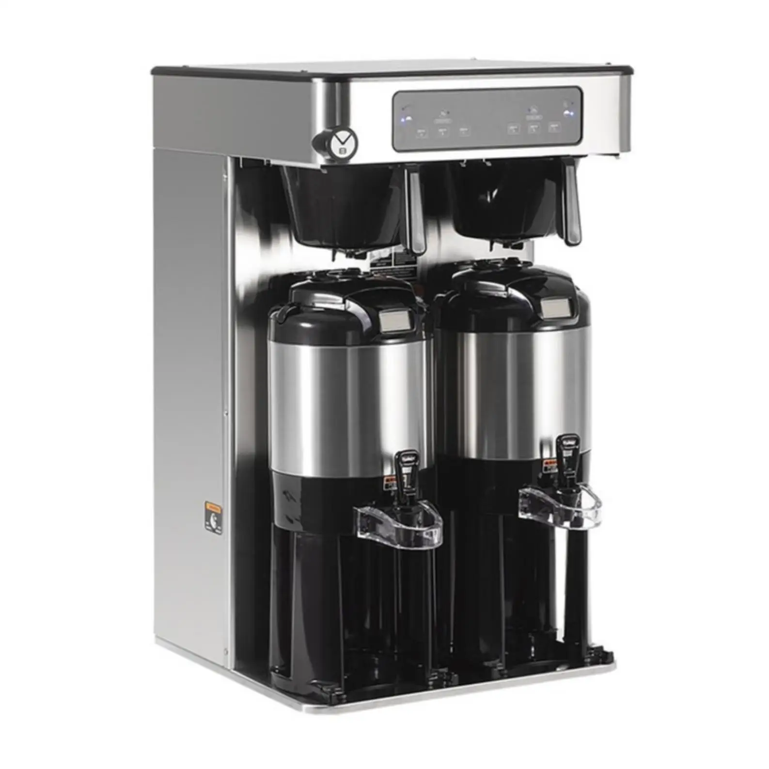 Multi-function Commercial Electric Cafeteria ThermoPro Twin 1.5 Gallon Coffee Brewer With Vacuum Servers