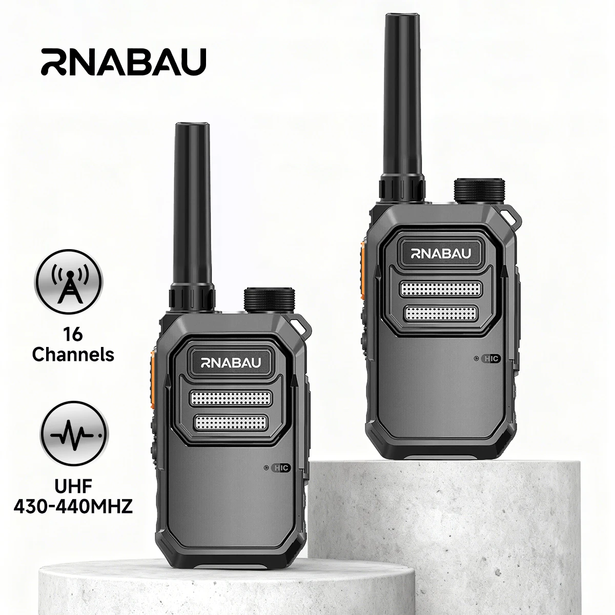 Mini Walkie Talkie X3 16CH UHF 5-10Km 430-440MHz 8000mA Long Range Two Way Radio Portable PTT Compatible with Baofeng Radios