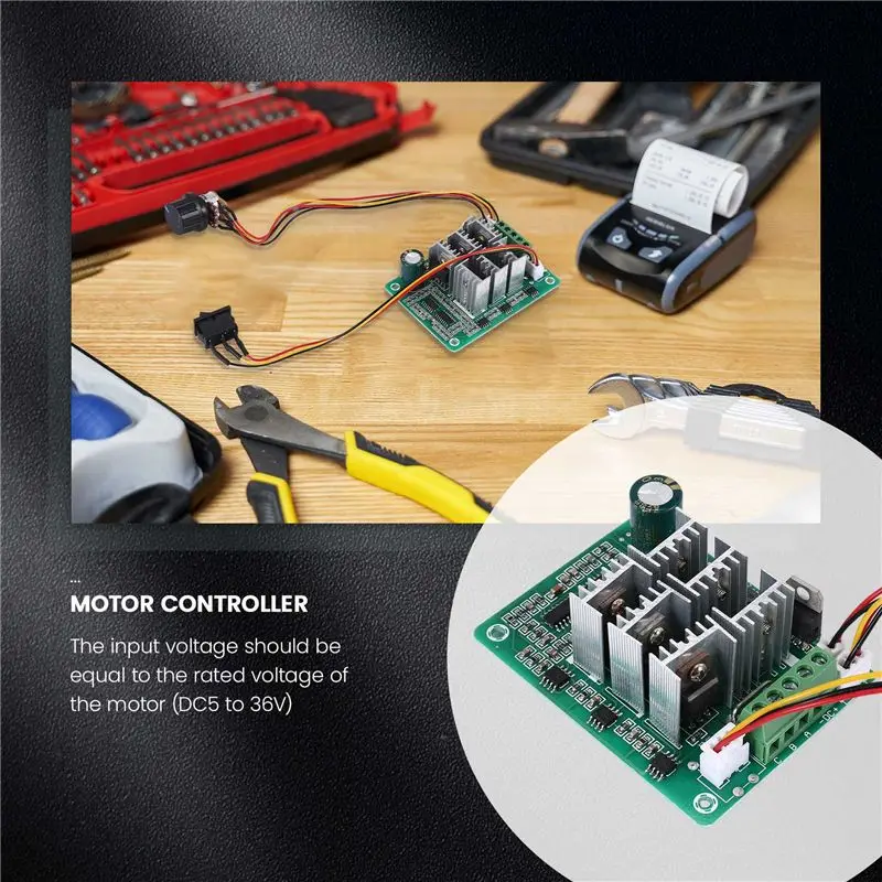 FFYY-BLDC Three Phase Brushless Sensorless Motor Controller BL01 15A Violent Fan Modulation DC5V6V9V12V36V Forward And Reverse