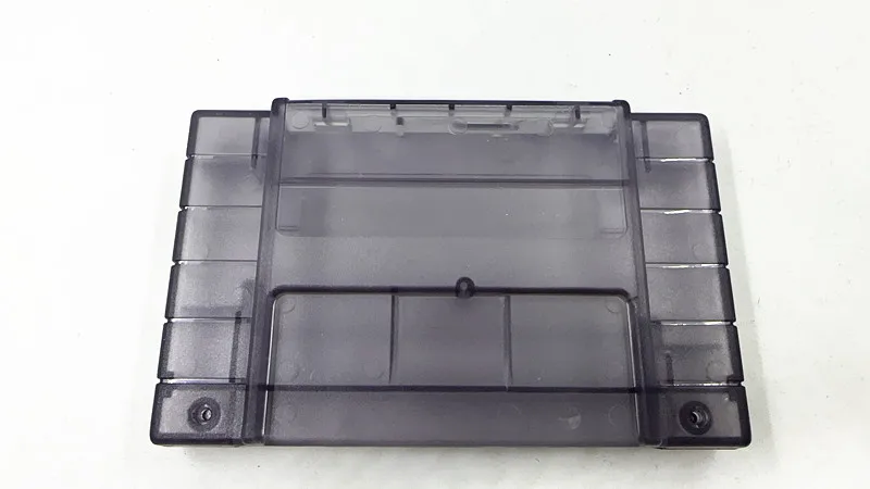 Transparent BLACK color Game Cartridge Replacement Plastic Shell For NTSC SNES game card 16BIT game card Shell