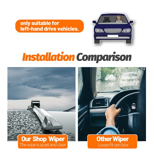 Imagen 2 del producto Limpiaparabrisas delantero de fibra de carbono, limpiaparabrisas para Great Wall Haval H6 2011-2024 2019 2020 2021 2022 2023, 2 uds.