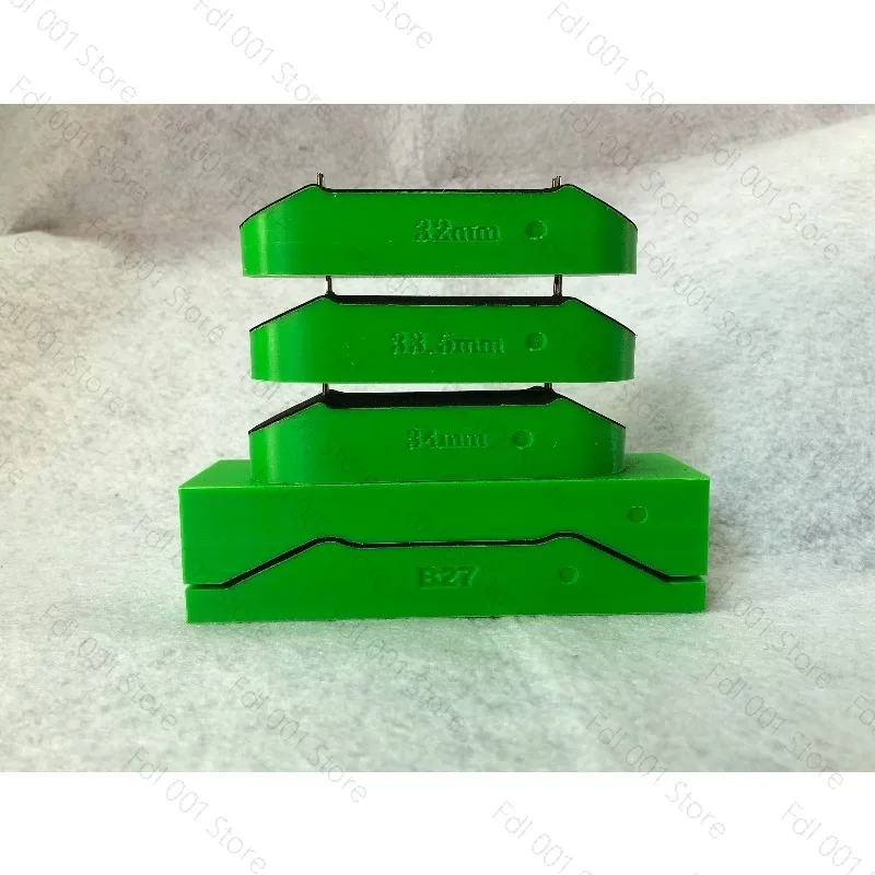 Professional Finger‑Skateboard Mold S27‑Concave With Metal Bumps DIY Tech‑Deck Making Beginner‑Kit