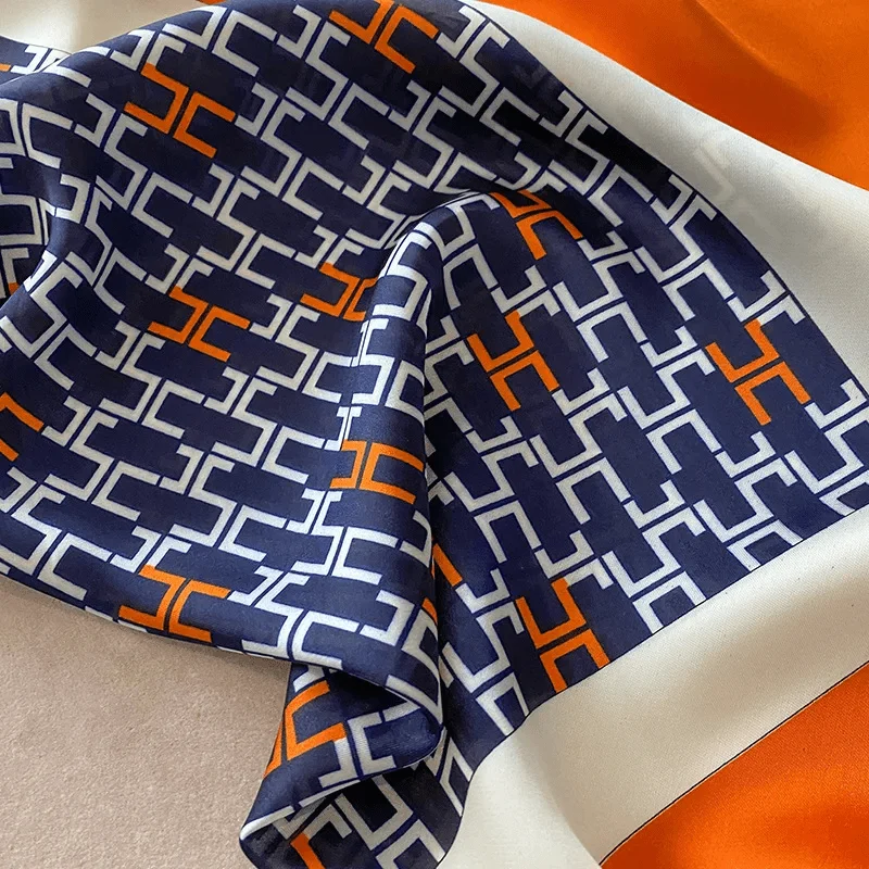 نمط جديد الحجاب تصميم الفصول الأربعة منديل شعبية 70X70CM أوشحة مربعة فاخرة