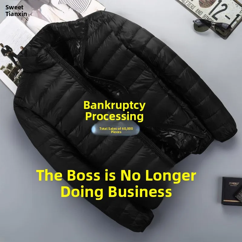 

Новинка 2023, мужская пуховая хлопковая куртка, легкая повседневная куртка с воротником-стойкой, большие размеры, зимняя верхняя одежда для молодых взрослых, пальто