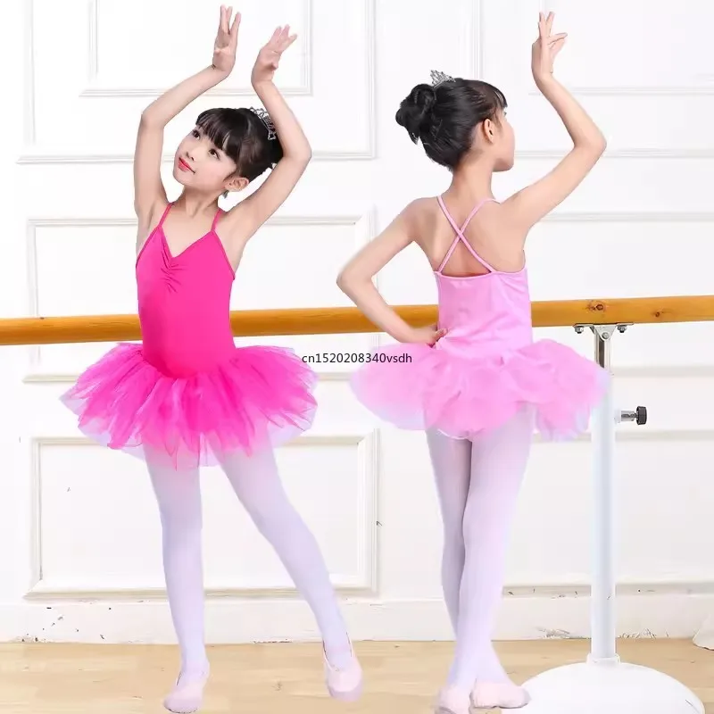 Vestido de Ballet para niña, Ropa de baile para niña, disfraces de Ballet para niña, leotardo de baile para niña, ropa de baile para niña, 6 colores, nuevo