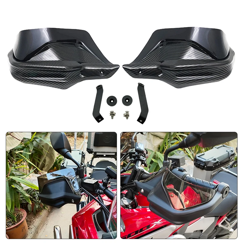 

Motorcycle Carbon Handguards Shield Guards Windshield Hand Wind Protection For Honda CB500X CB 500X C B500 X 2013-2023 2021 2022