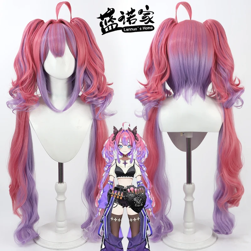 

Virtual YouTube Vtuber Kikirara Vivi Cos Cosplay Wig Halloween Carnival Party Prop Synthetic Hair Heat Resistant Fiber + Wig Cap
