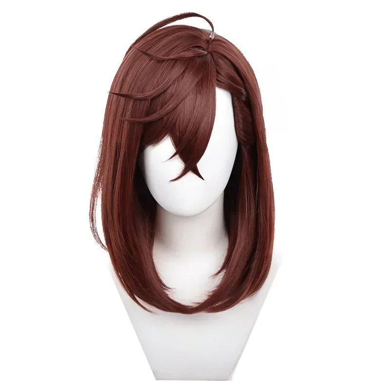 New 2025 Anime Dandadan Momo Ayase モモ Cosplay Wig Girls Red Brown Short Hair Heat Resistant Synthetic Wigs Halloween Prop