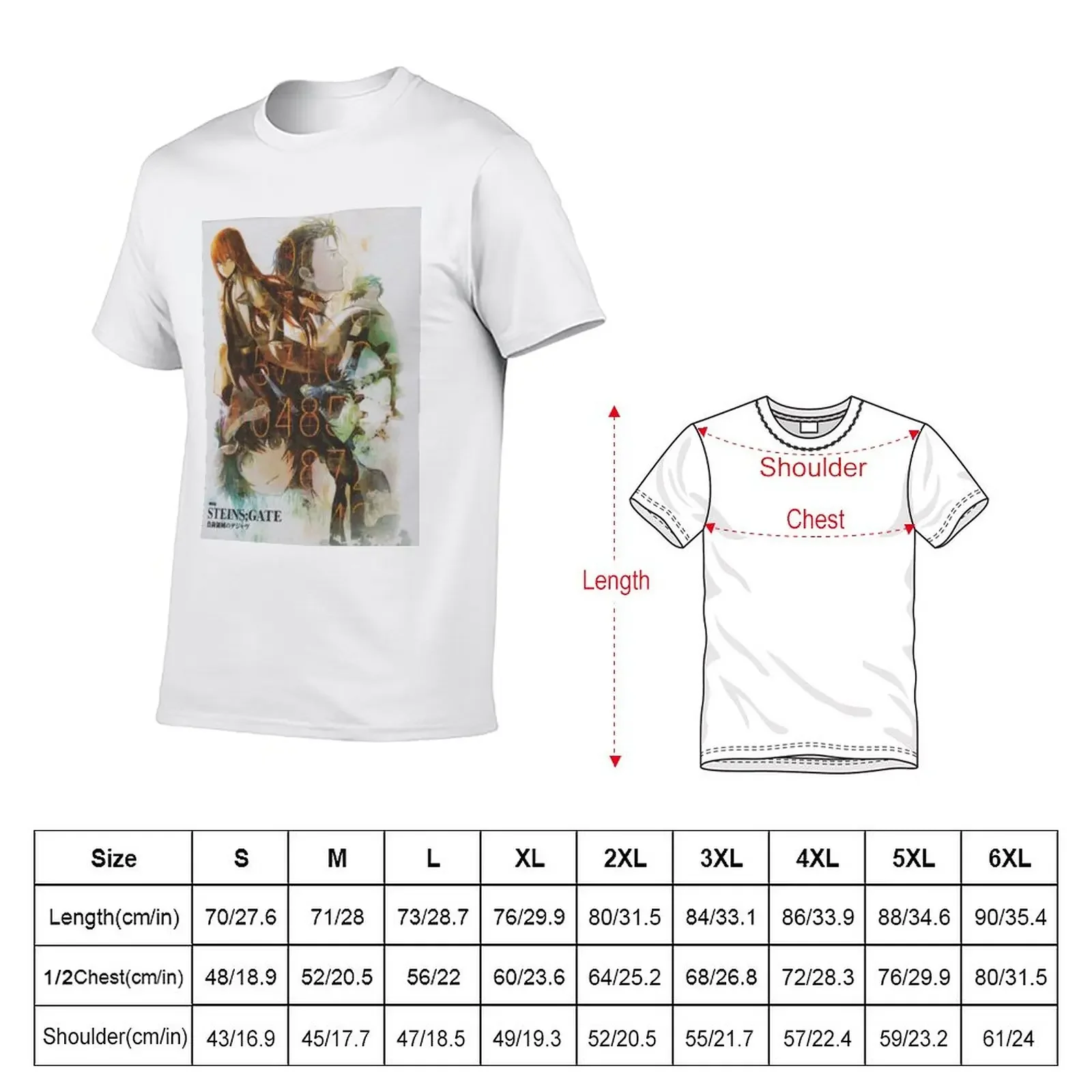 New Steins Gate T-Shirt boys t shirts custom t shirts design your own mens graphic t-shirts big and tall