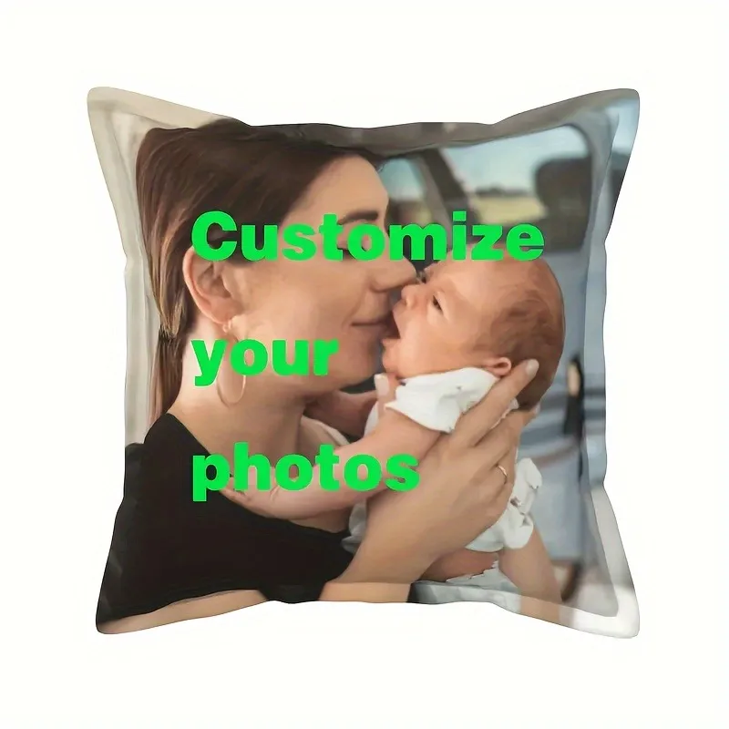 Custom Pillow Case Cushion Personalized Cozy Pillowcase Printed Your Design Picture Text Home Decorative Pillows Household Gifts