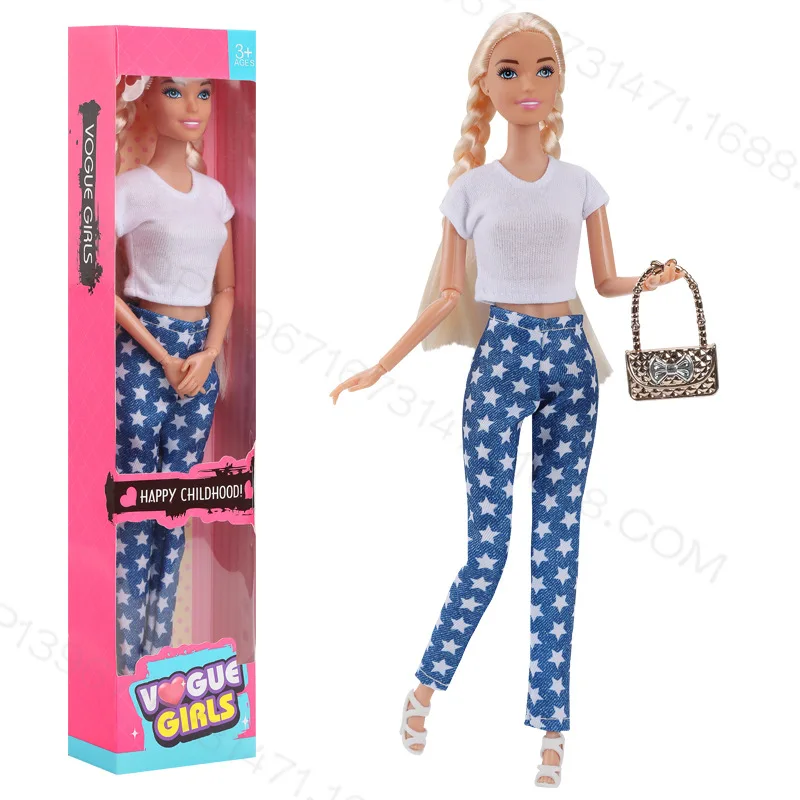 30cm ragazza principessa bambola giocattoli creativi alla moda personalità tendenza pantaloni Set ragazze giocano casa giocattoli interattivi regali di compleanno