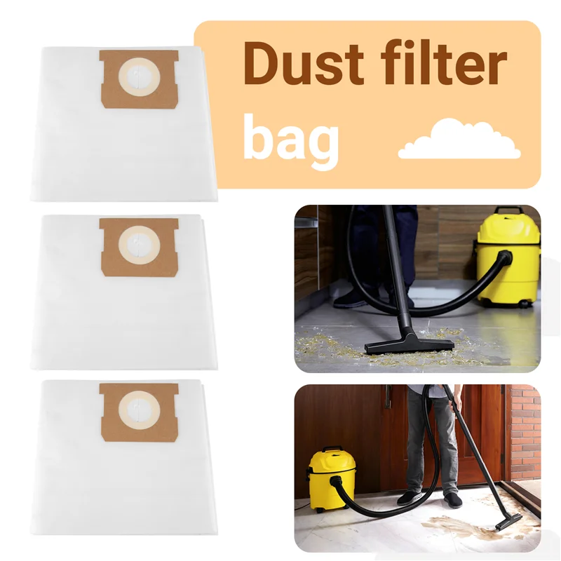 Bolsas de polvo para aspiradora Karcher, aspiradora en seco y húmedo, serie WD1/MV1, A97G