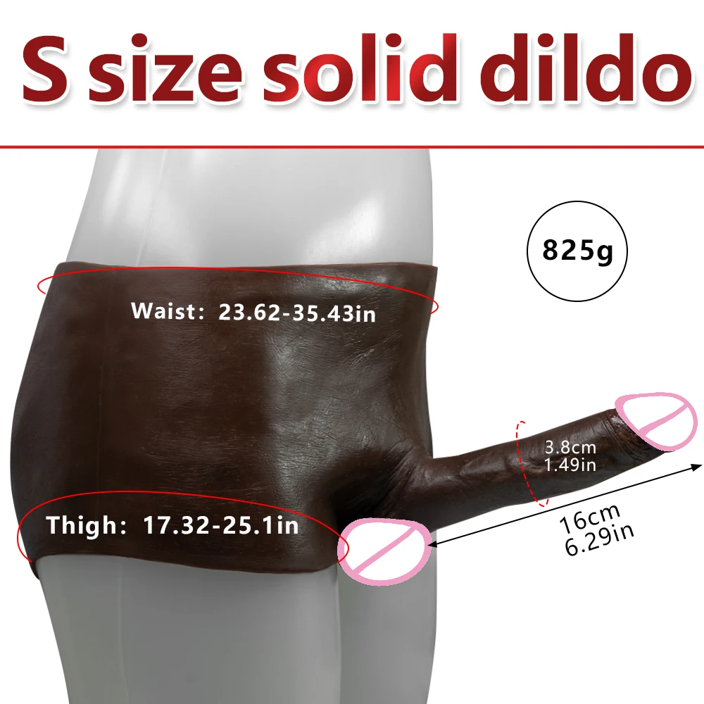 Black Soft Strap on dildo lesbian Penis Pants Masturbators Silicone Realistic Women's Dildos Panties Gay sex toys for adults 18+