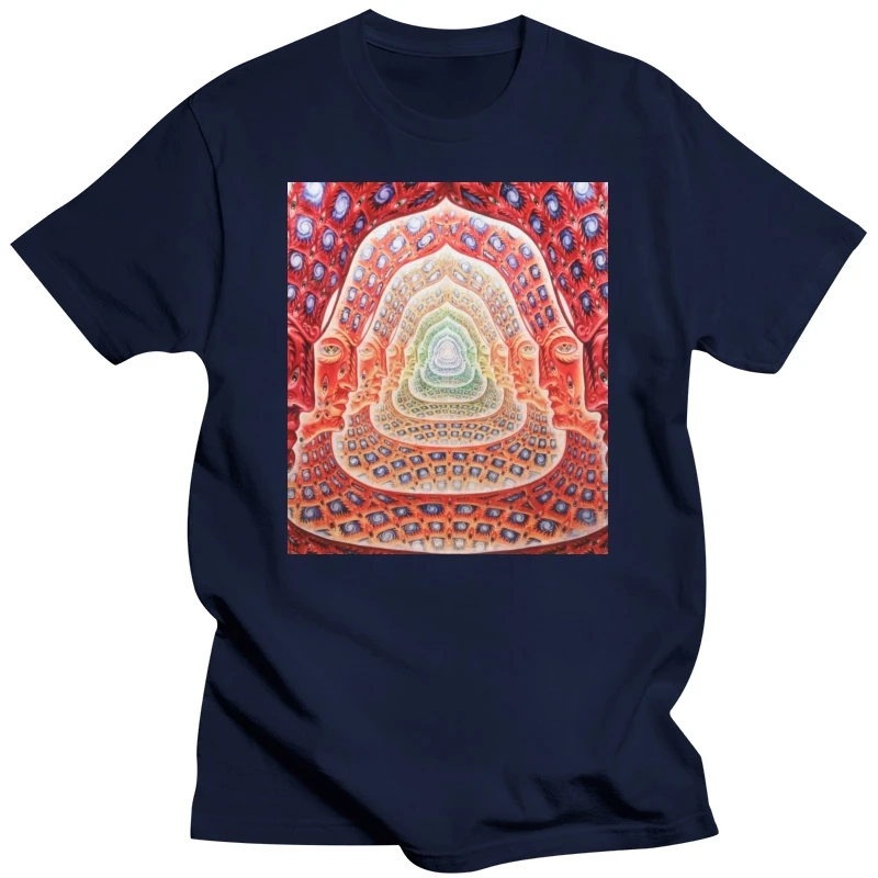 Lsd Hofman Fractal T-shirt Men T-Shirt Tees Men Clothing Big SizeS-XXxl Short Sleeve T Shirt Men New  Fashion Hot