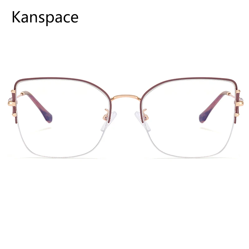 

Kanspace Women Glasses Anti Blue Light Blocking Eyeglasses Optical Computer Eyewear Cat Eye Fashoin High Quality Spectacle 82059