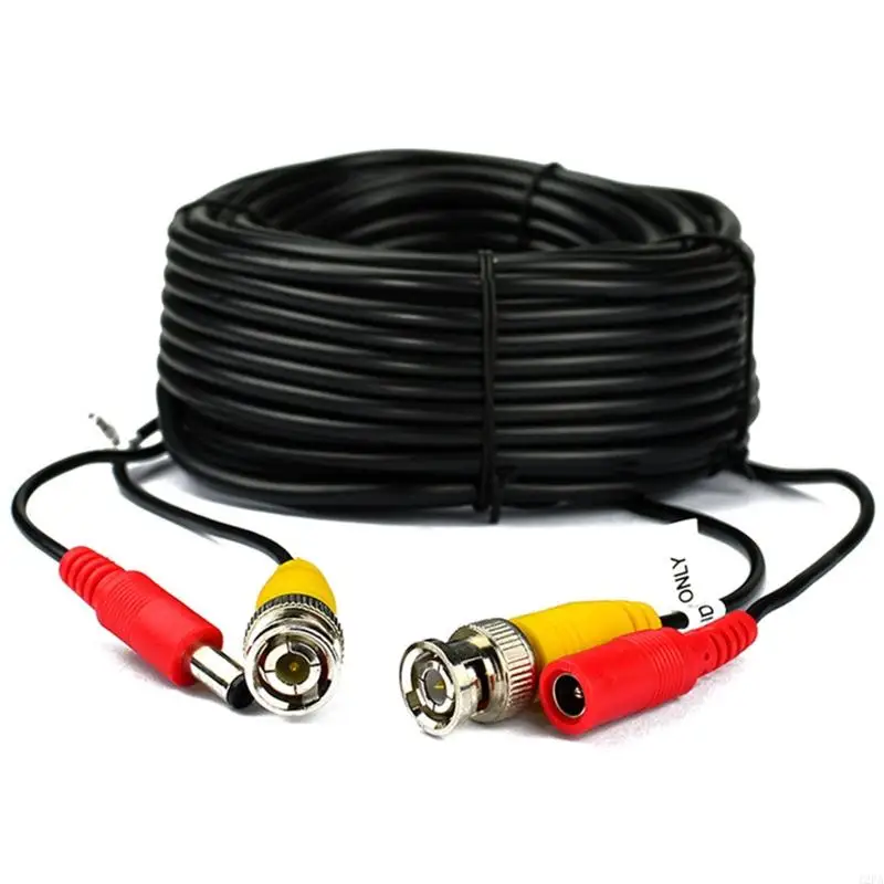 5-50M BNC + DC 2-in-1 CCTV Cable | Coaxial Video Power Wire for AHD DVR Security Surveillance Camera System