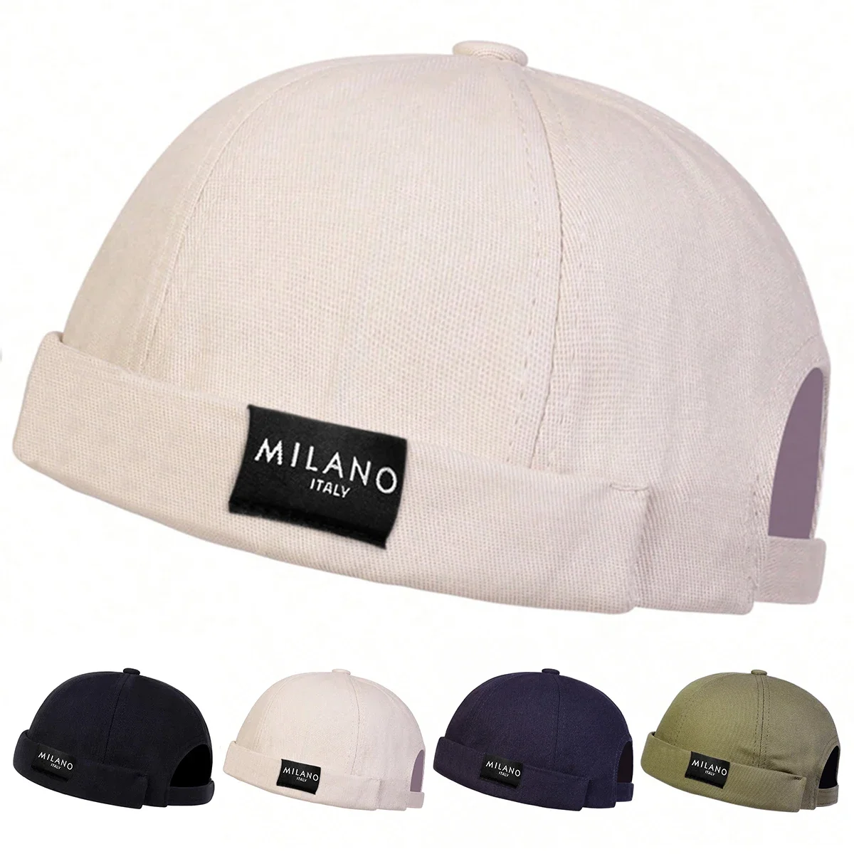 Men MILANO Label Embroidery Landlord Caps Painter Cap Painte