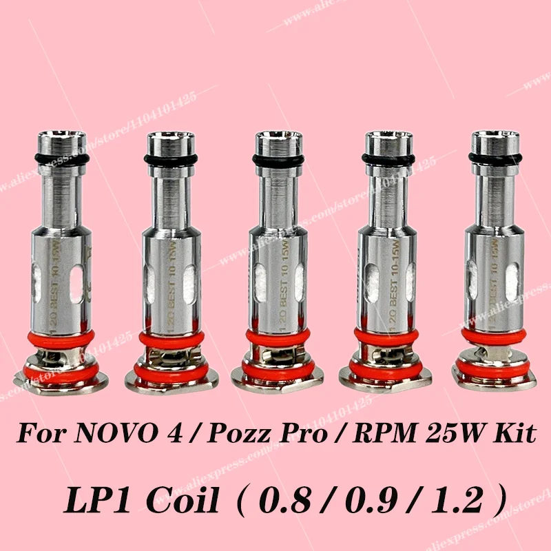 

Сетка катушки LP1 0,8 Ом 0,9 Ом 1,2 Ом для комплекта NOVO 4 (мини) / комплект Pozz Pro / комплект Nfix Pro / комплект об/мин 25 Вт (5 шт.)